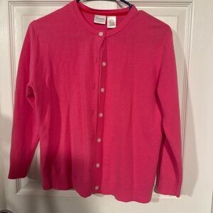 Isaac Mizrahi Vibrant Pink Cardigan